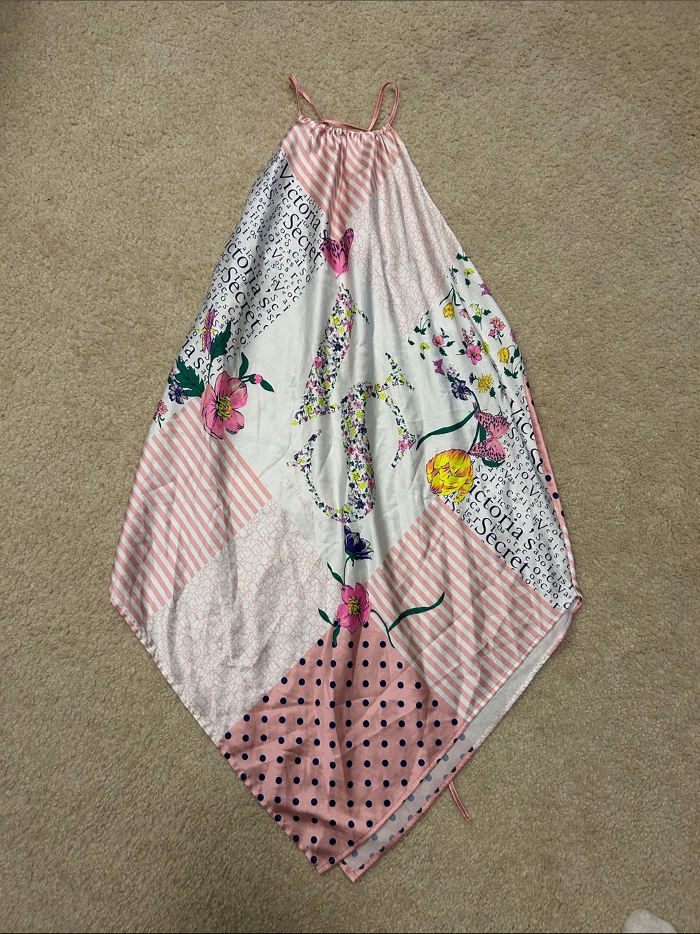 Victoria's Secret Hankerchief
Patchwork Floral Butterfly
Halter Chemise